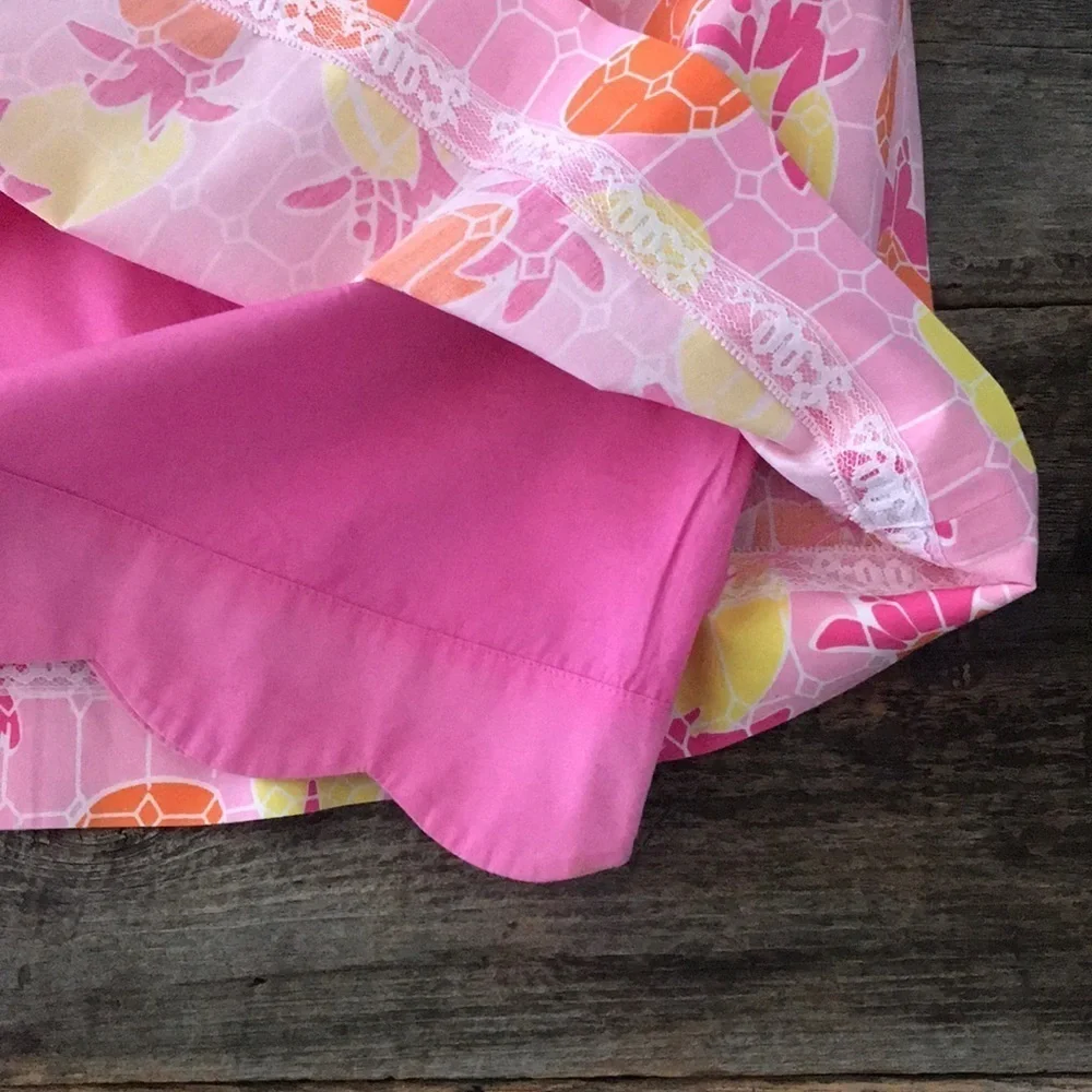 Lilly Pulitzer Pineapple Tulip Skirt Size 10